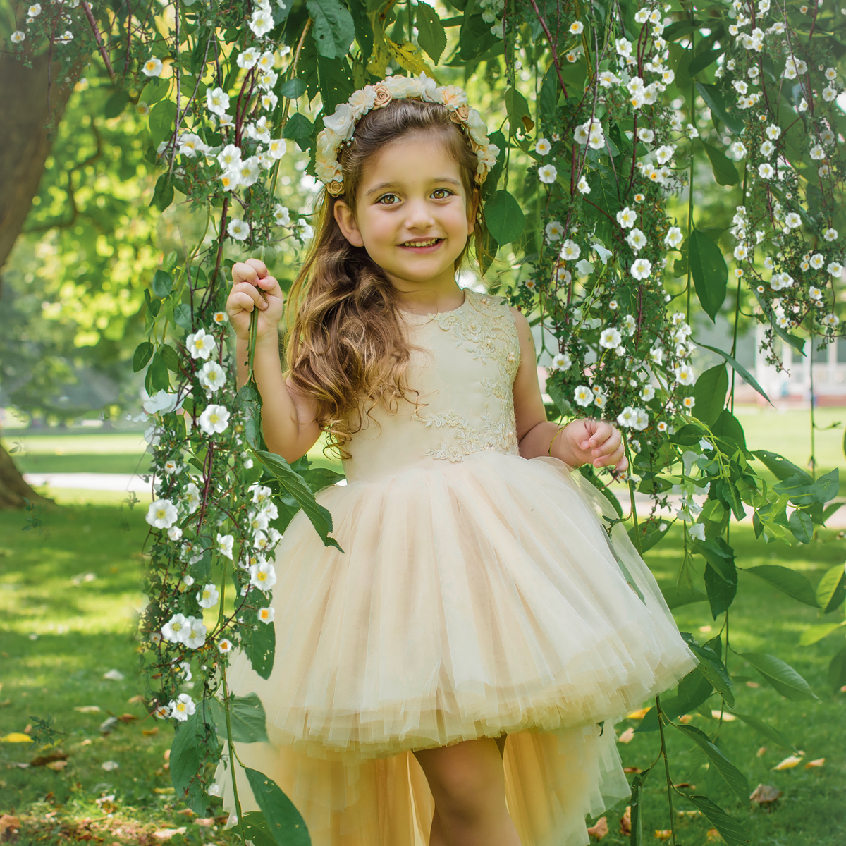 Krista Dress Champagne AGGCRAFTS LONDON