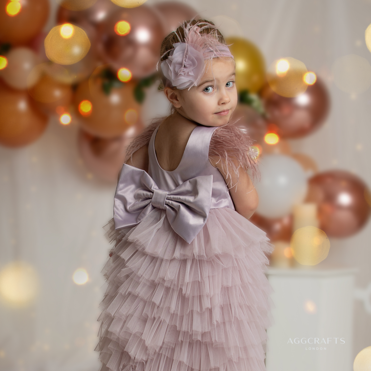 Bella Dress Mauve AGGCRAFTS LONDON