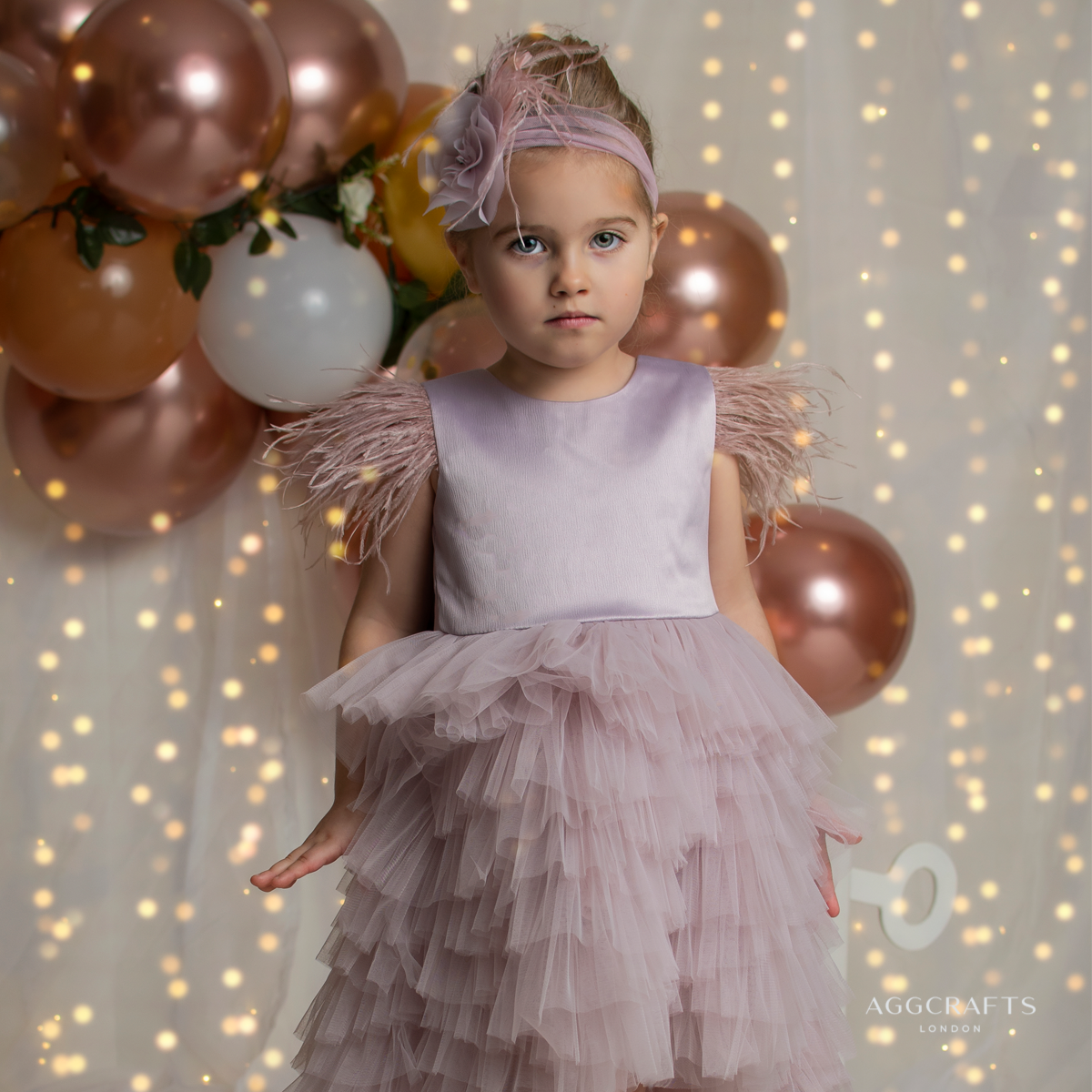 Mauve baby girl dress best sale